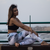 Dusty pink, light grey and soft purple leggings - Pause Apparel SA