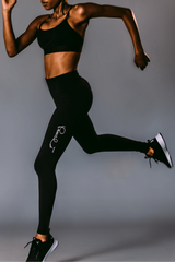 Black high waisted Leggings | Long - Pause Apparel
