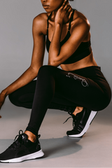 Black high waisted Leggings | Long - Pause Apparel