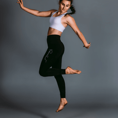 Black high waisted leggings for women – full length, tummy control, workout and casual wear