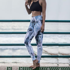 Light purple, blue and pink leggings | Long - Pause Apparel