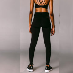 Black high waisted leggings for women – full length, tummy control, workout and casual wear