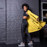 Black high waisted leggings for women – full length, tummy control, workout and casual wear