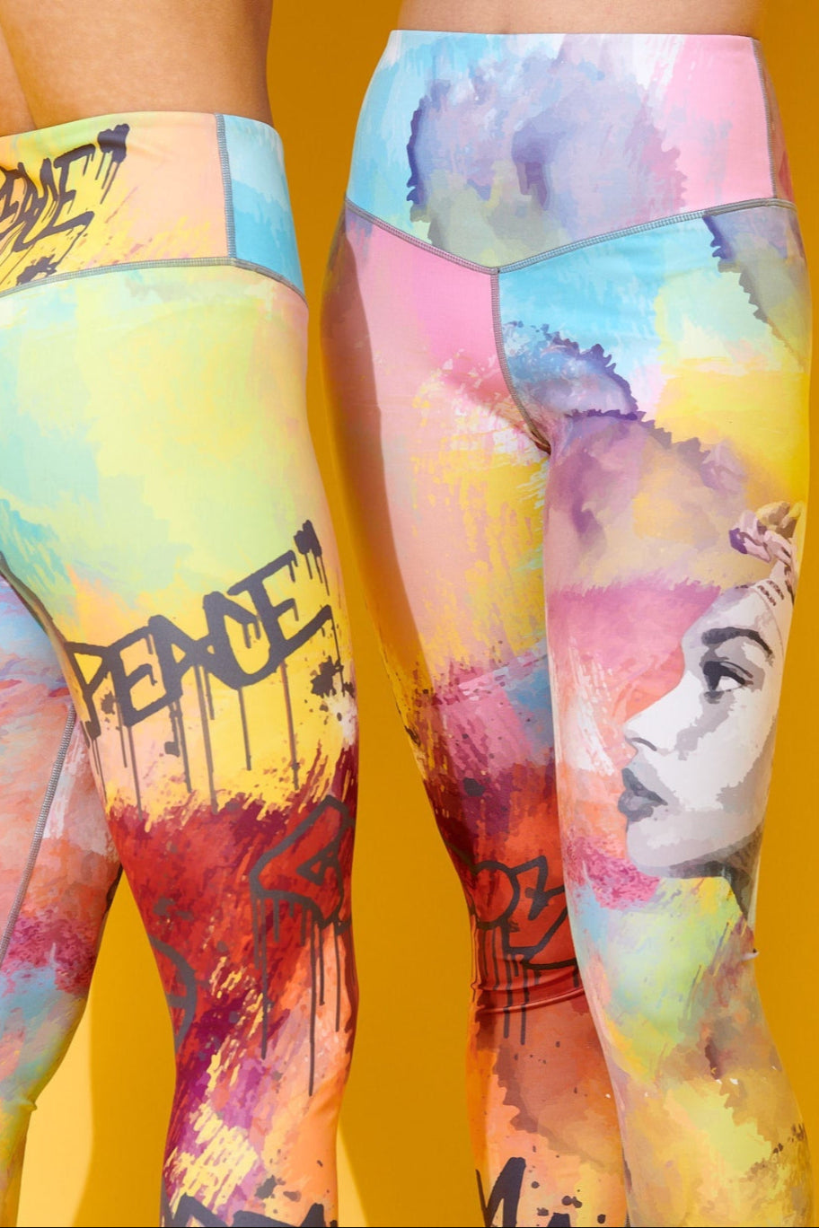 Colourful street style  leggings