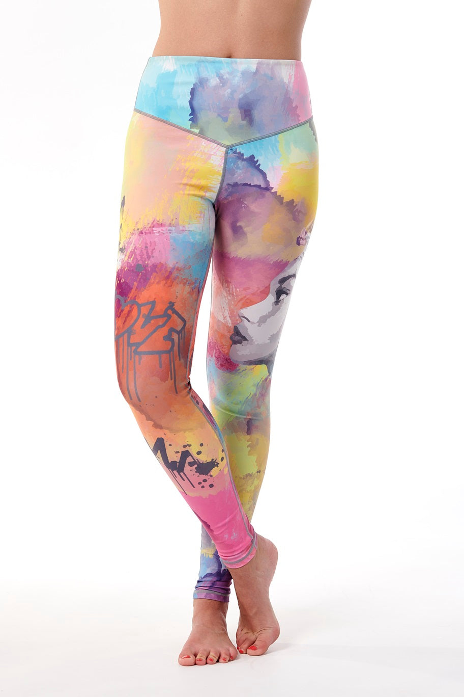 Colourful street style  leggings
