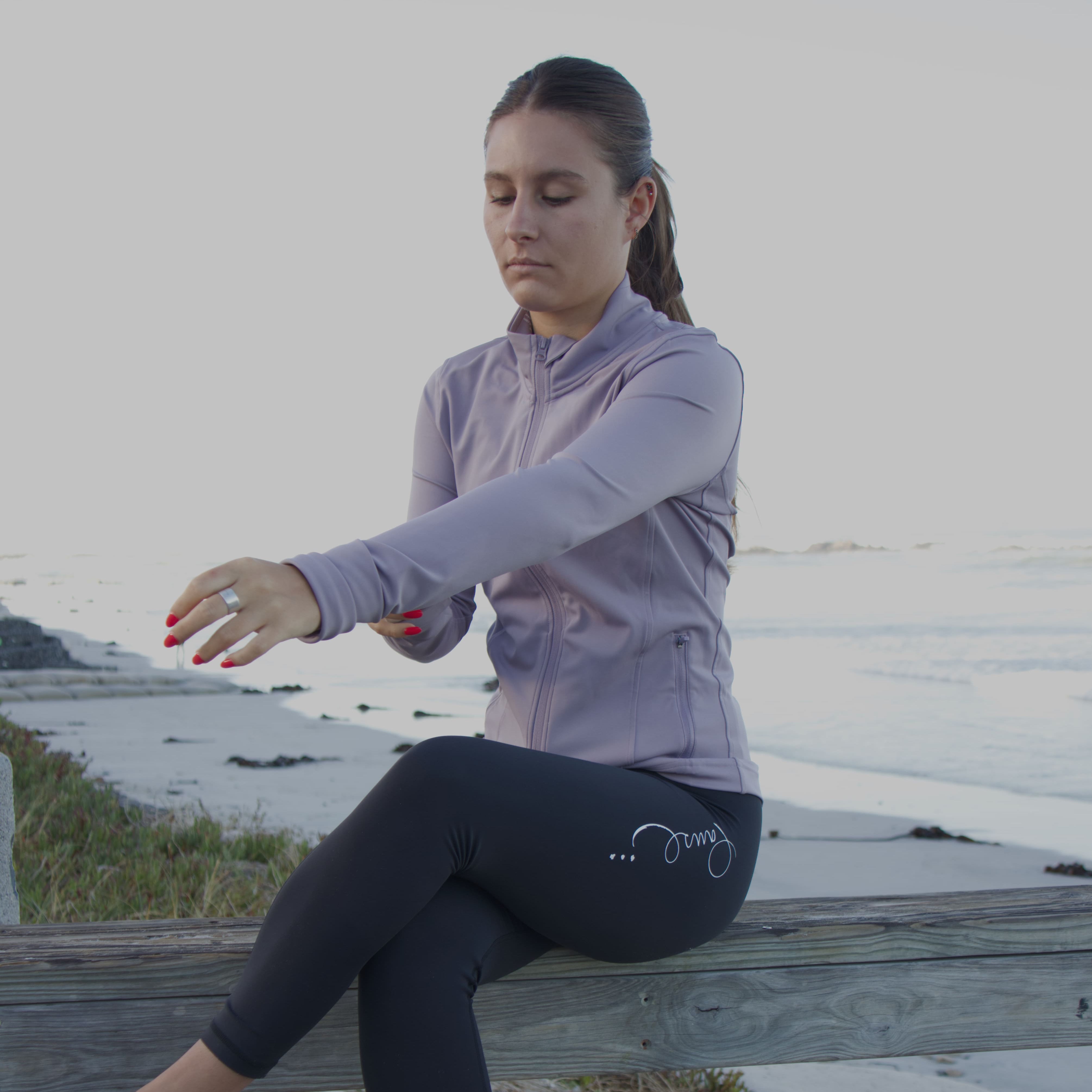 Purple Jacket - after fitness jacket