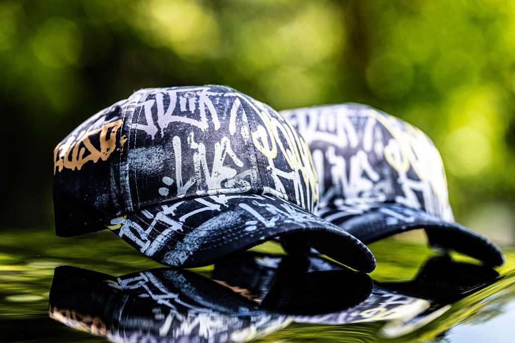Graffiti Cap lightweight moisture-wicking baseball cap by Pause Apparel